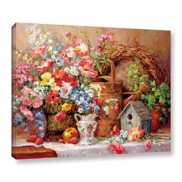 Barbara Mock's Garden Medley, Gallery Wrapped Canvas - Bed Bath 