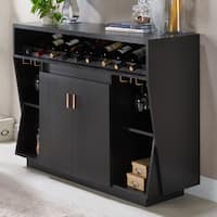 Furniture of America Ping Contemporary Black 47-inch Dining Buffet