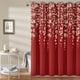 preview thumbnail 35 of 37, Lush Decor Weeping Flower Shower Curtain Red