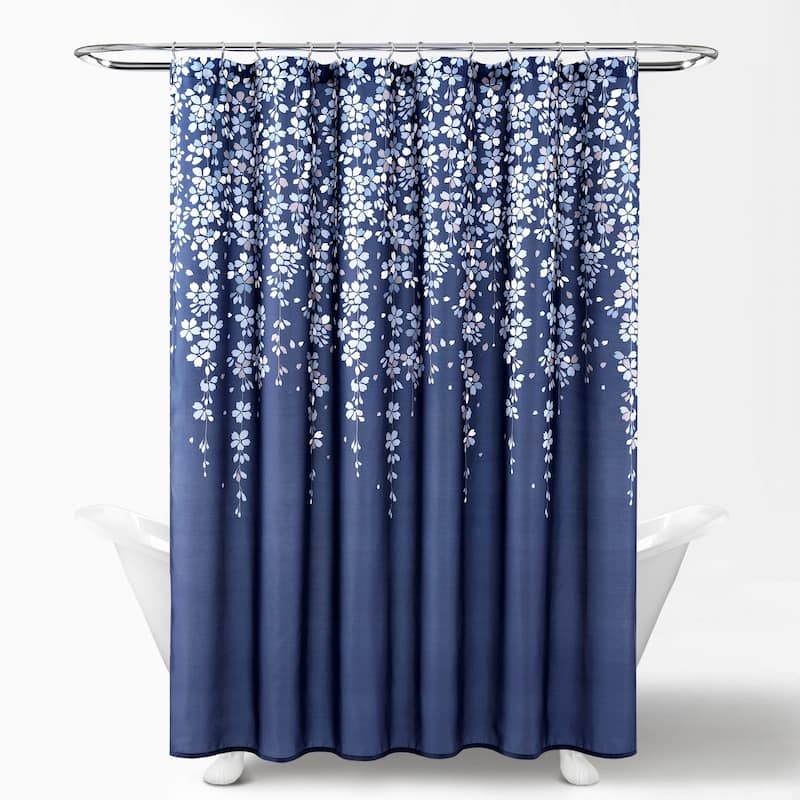 Lush Decor Weeping Flower Shower Curtain