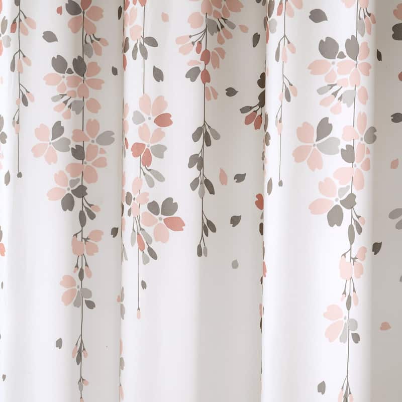 Lush Decor Weeping Flower Shower Curtain