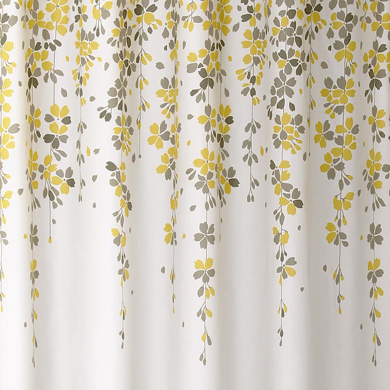 Lush Decor Weeping Flower Shower Curtain