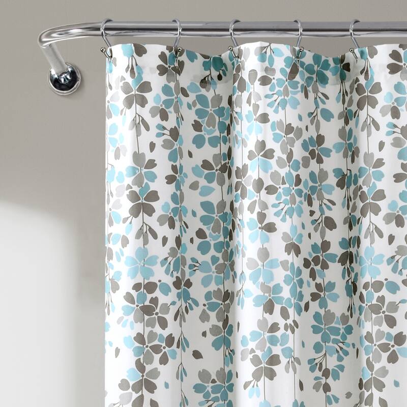 Lush Decor Weeping Flower Shower Curtain