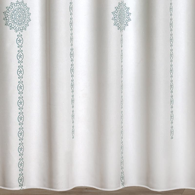 Lush Decor Stripe Medallion Shower Curtain