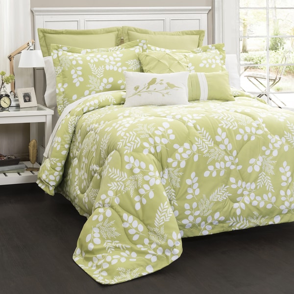 Lush Decor Leafs 8 Piece Comforter Set