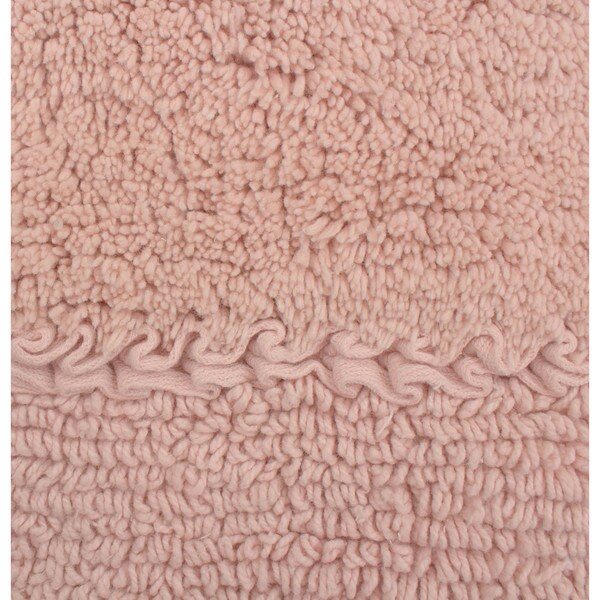 Laura Ashley Ruffle Cotton 17-inch x 24-inch Bath Rug - On Sale