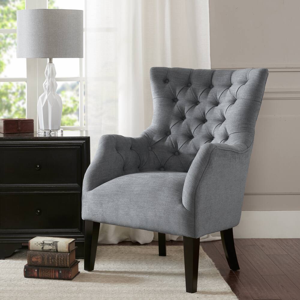 madison park isa button tufted wing back chair