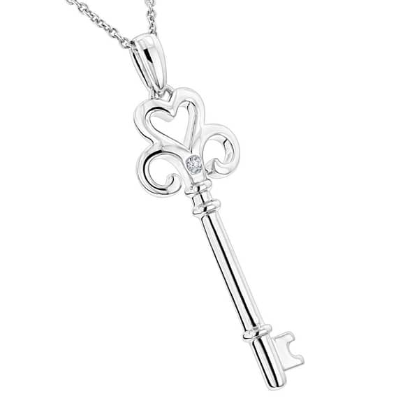 Luxurman Love Quotes Necklaces Delicate Sterling Silver Womens Diamond Swirl Pendant with Chain Luxurman Love Quotes Necklaces Delicate Sterling Silver Womens Diamond Swirl Pendant with Chain