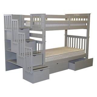 Top Product Reviews For Bedz King Bunk Beds Twin Over Stairway Bedz King Bunk Beds Twin Over Stairway 4 Step 2 Bed Drawers