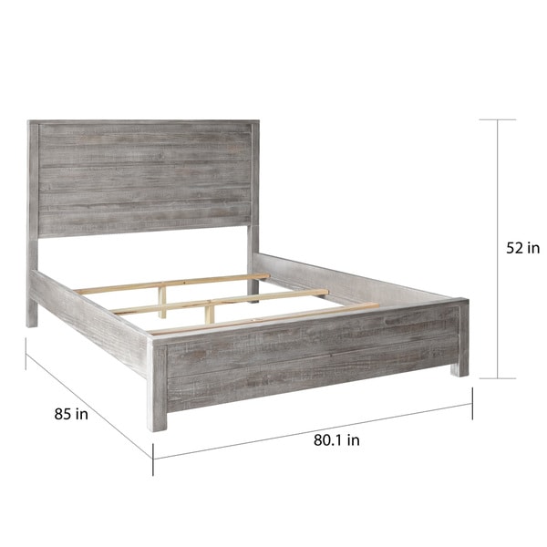 Grain Wood Furniture Montauk Solid Wood King Panel Bed