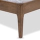 preview thumbnail 12 of 15, Mid-century Upholstered Headboard Wood Platform Bed by Baxton Studio