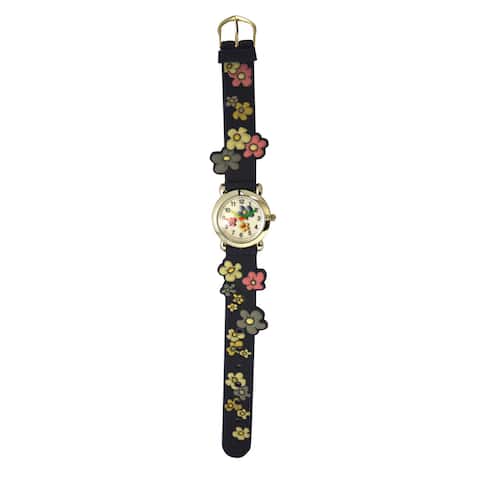 Olivia Pratt Kids' Colorful Flowers Silicone One-size Watch