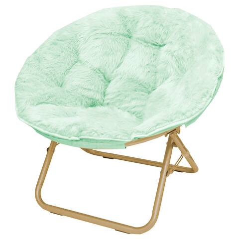 Urban Shop Super Soft Adult Foldable Saucer Chair