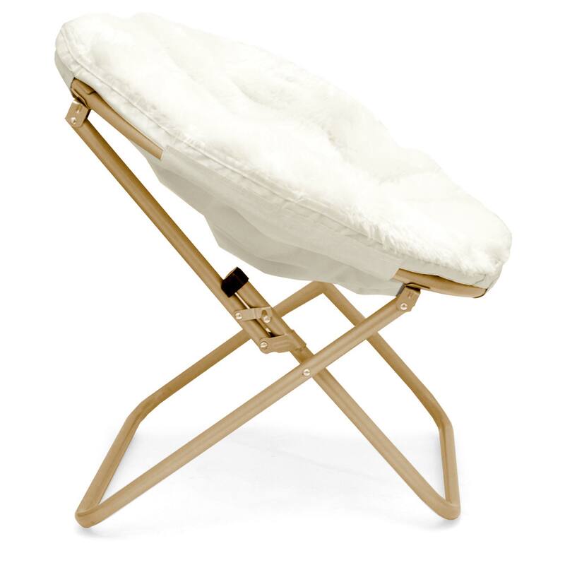 Urban Shop Super Soft Adult Foldable Saucer Chair