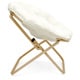 preview thumbnail 4 of 6, Urban Shop Super Soft Adult Foldable Saucer Chair