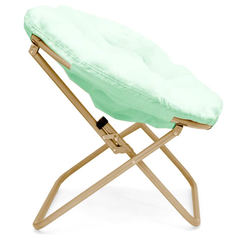 Urban Shop Super Soft Adult Foldable Saucer Chair