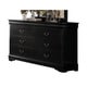 preview thumbnail 5 of 4, Acme Furniture Louis Philippe Black 4-Piece Sleigh Bedroom Set