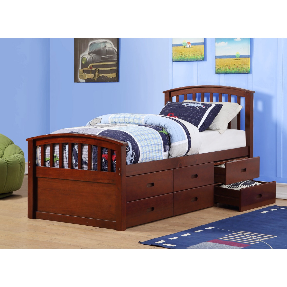 DONCO KIDS TWIN 6 Drawer Storage Bed in Dark Cappuccino or $559.34