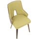preview thumbnail 7 of 15, LumiSource Stella Mid-Century Modern Padded Dining/Accent Chair (Set of 2)