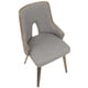 preview thumbnail 13 of 15, LumiSource Stella Mid-Century Modern Padded Dining/Accent Chair (Set of 2)
