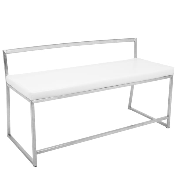 Lumisource Fuji Contemporary Dining Entryway Dining Bench Free