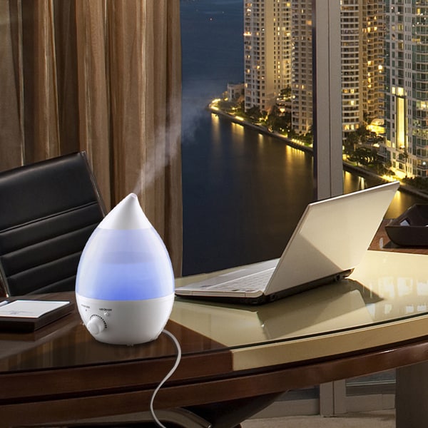 Ultrasonic Aromatherapy Humidifier with 1.3L Water Capacity Essential Oil Diffuser Function and Waterless Auto Shut-Off Function