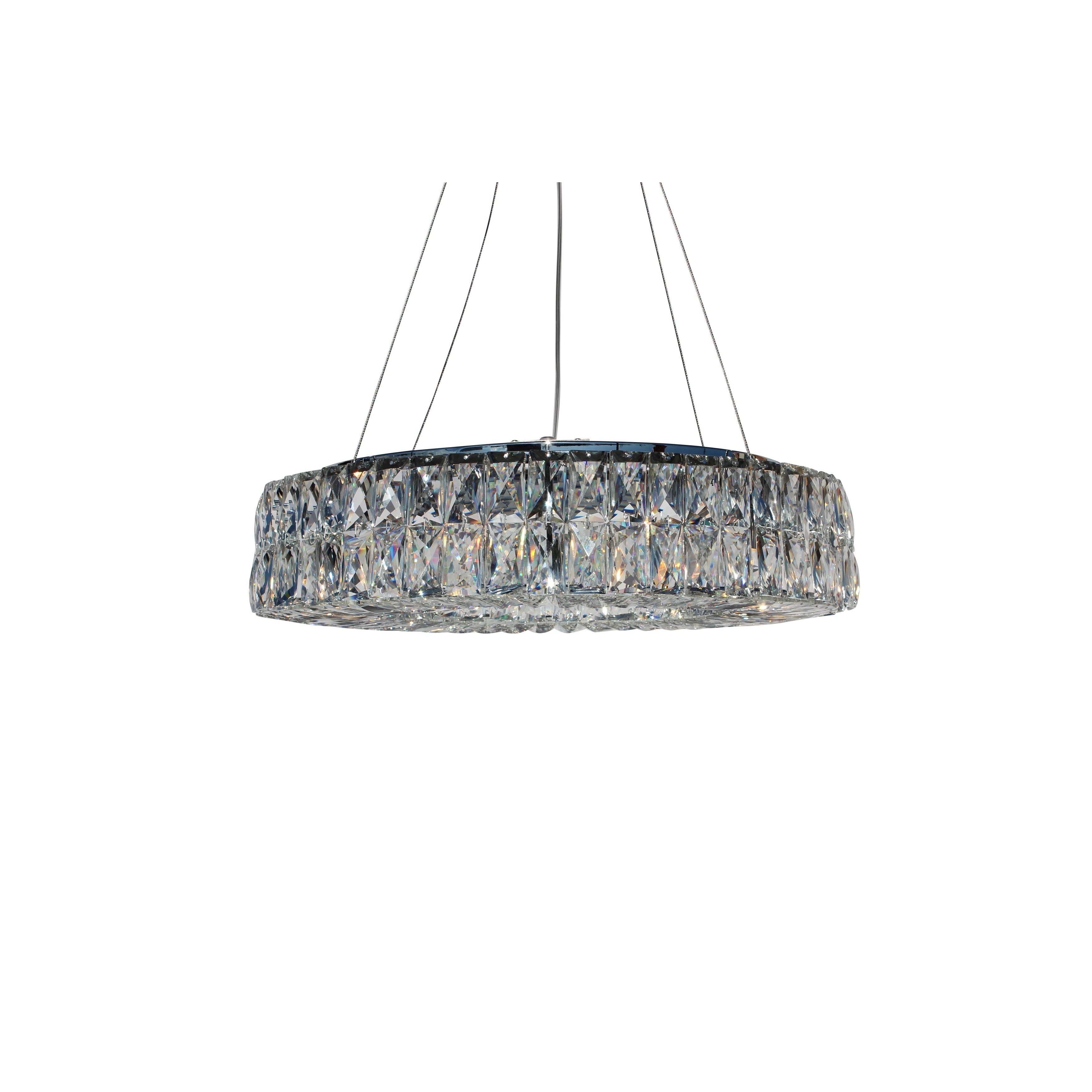 The Baker Round Clear Crystal Chandelier (Baker Round Clear Crystal Chandelier) - Chandeliers For Bedrooms by Overstock.com