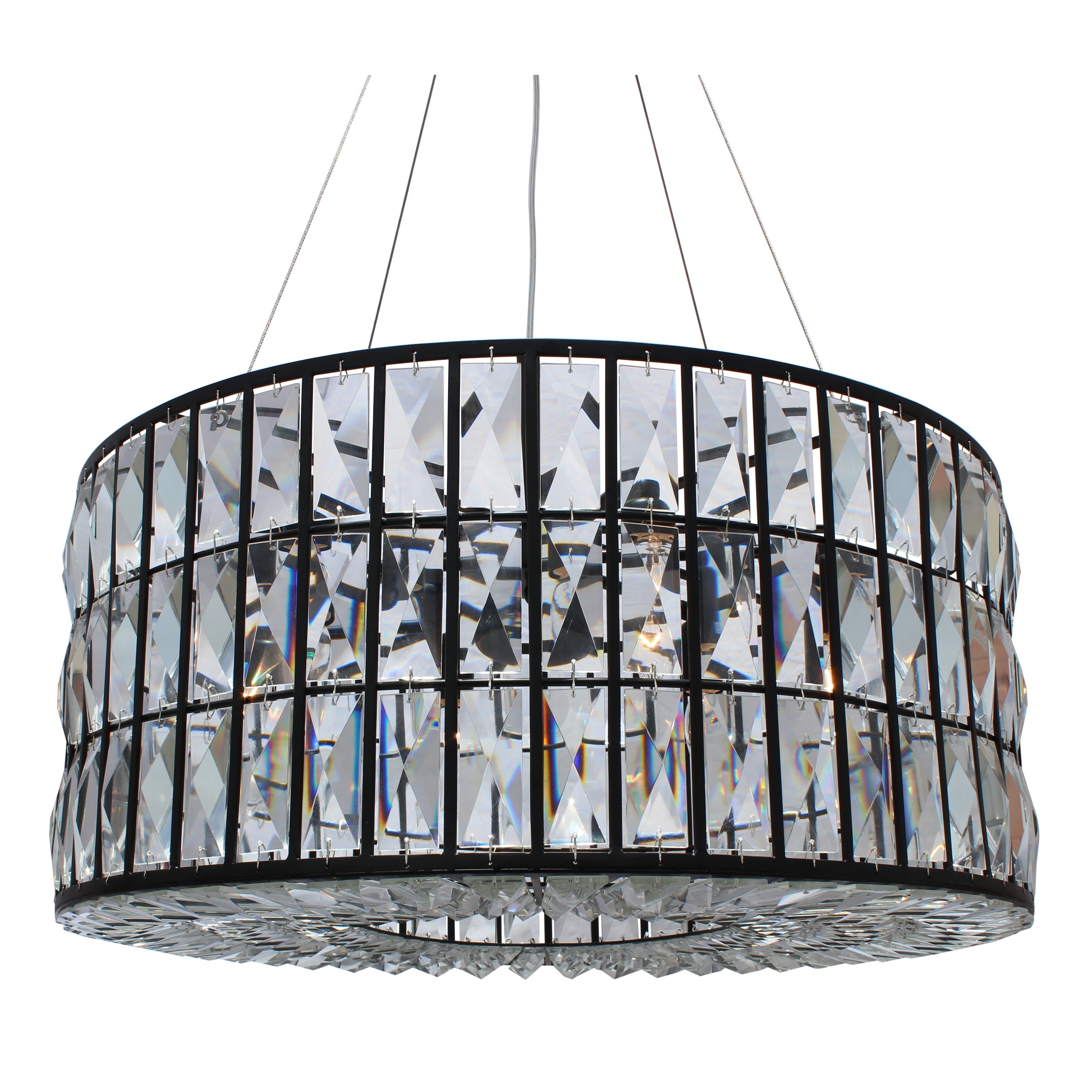 The Monroe Round Clear Crystal Chandelier - N/A (Monroe Round Clear Crystal Chandelie) - Chandeliers For Bedrooms by Overstock.com