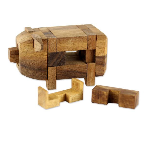 handmade wooden puzzle