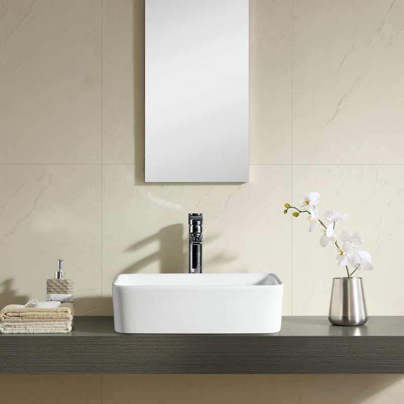 Fine Fixtures Modern Vitreous China Bathroom Vessel Sink