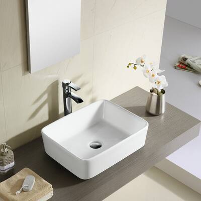 Fine Fixtures Modern Vitreous China Bathroom Vessel Sink