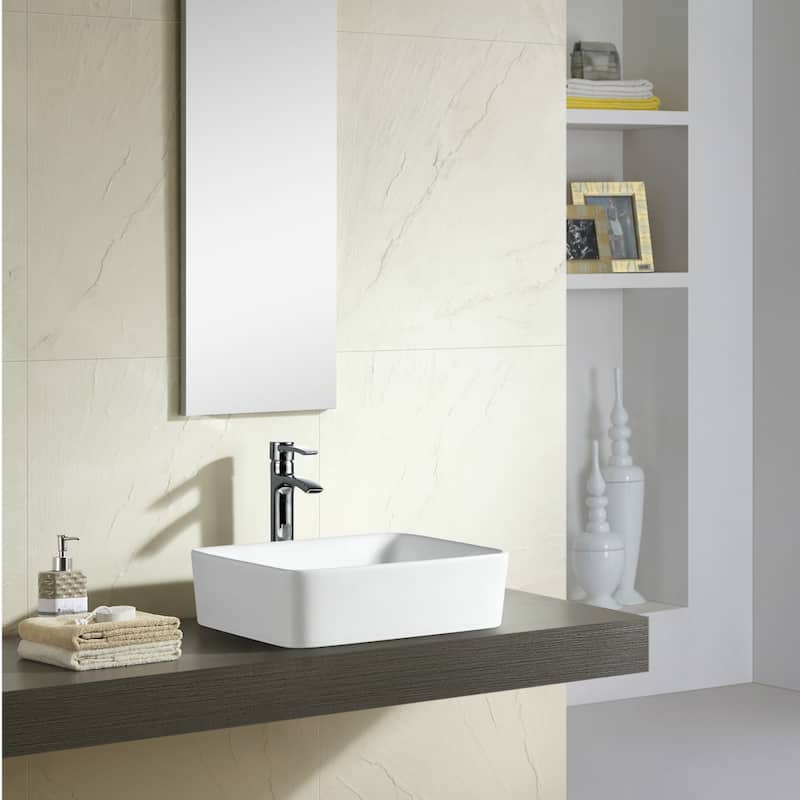 Fine Fixtures Modern Vitreous China Bathroom Vessel Sink