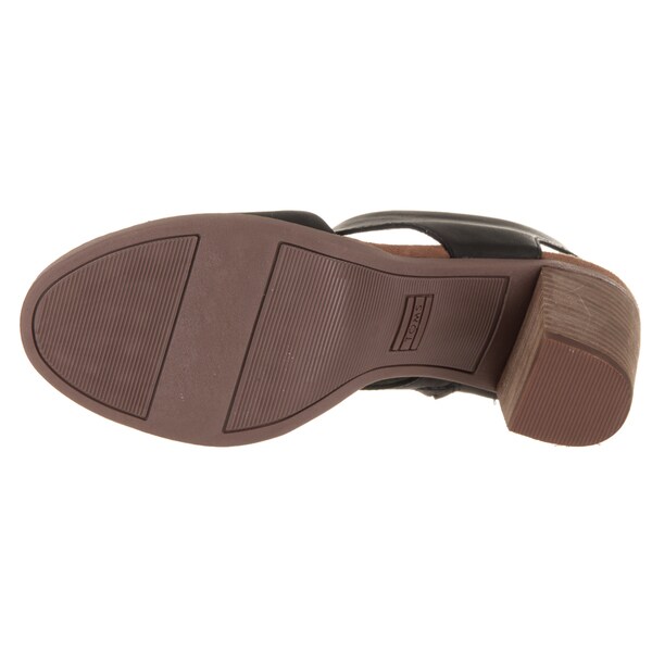 toms majorca sandal black leather