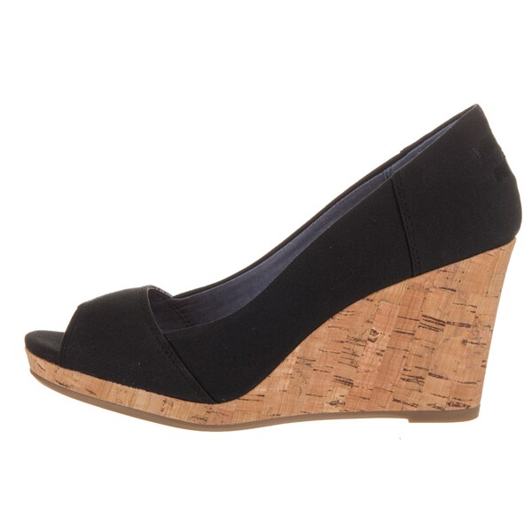 women's canvas wedge shoes