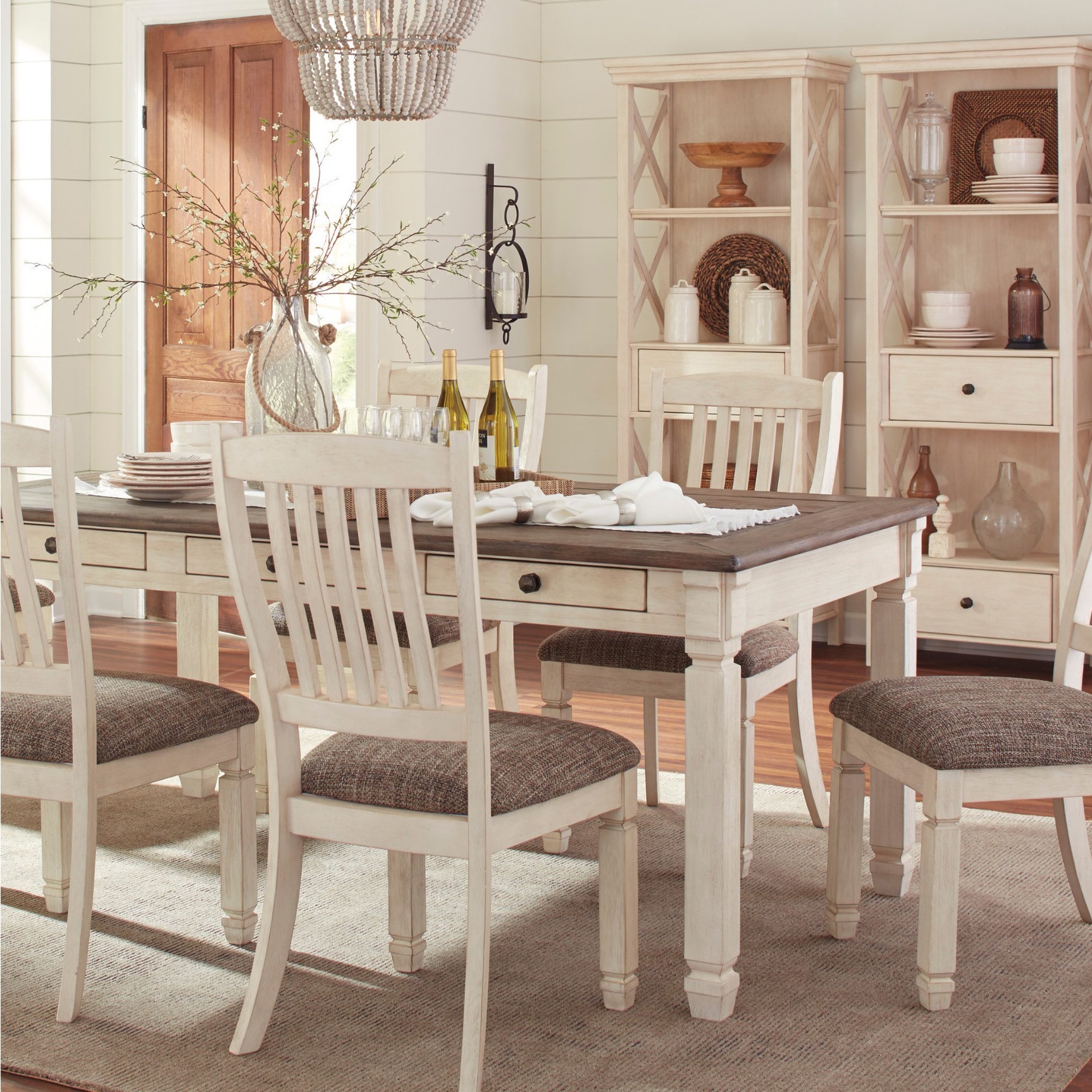 Shop Bolanburg Two Tone Rectangular Dining Room Table Overstock