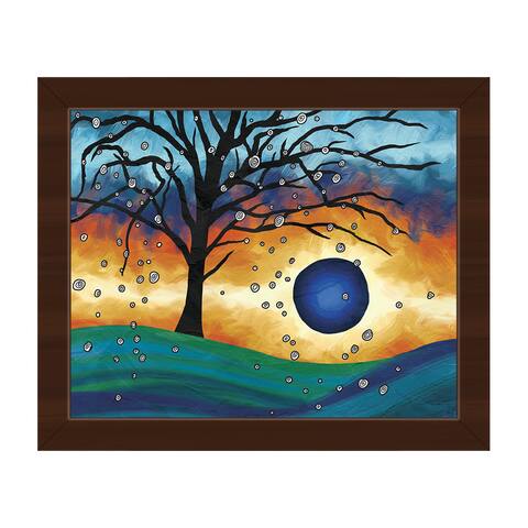 'Edge of the Sunset' Framed Canvas Wall Art Print