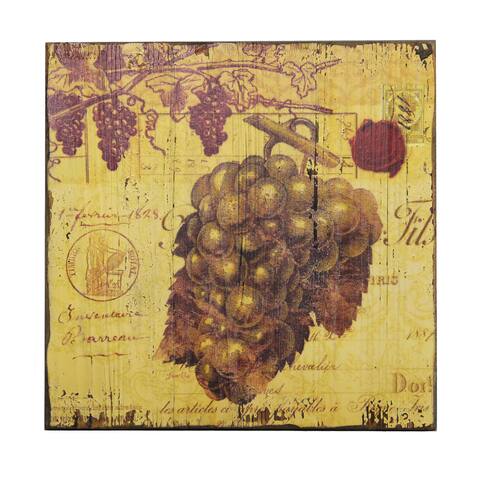 'Vintage Grape Vine' Wall Plaque