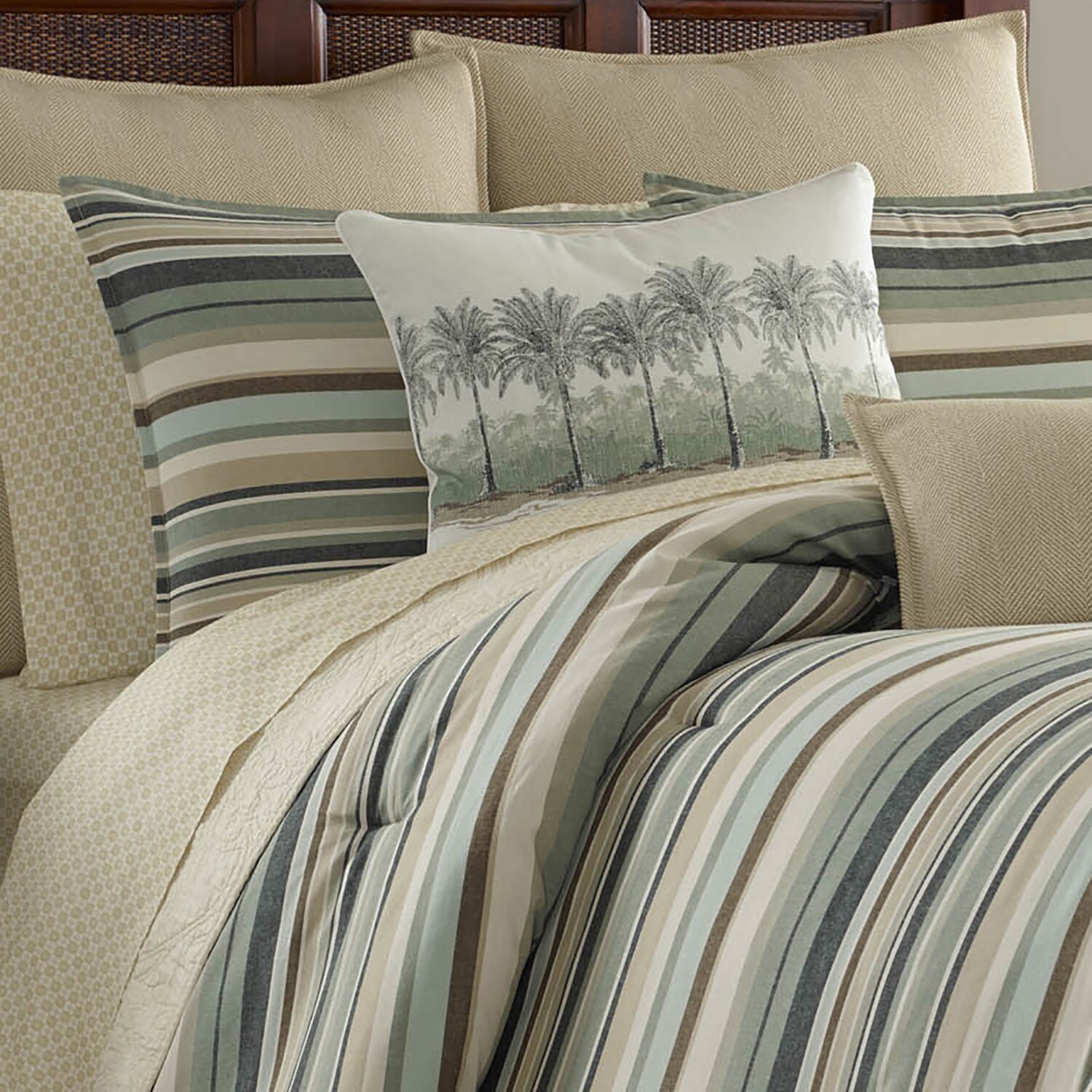 tommy bahama canvas stripe bedding