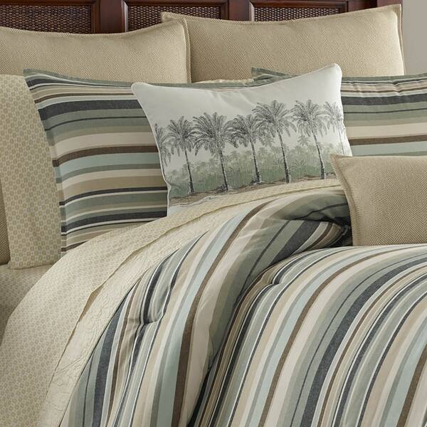 Shop Tommy Bahama Canvas Stripe Comforter Set Free Shipping