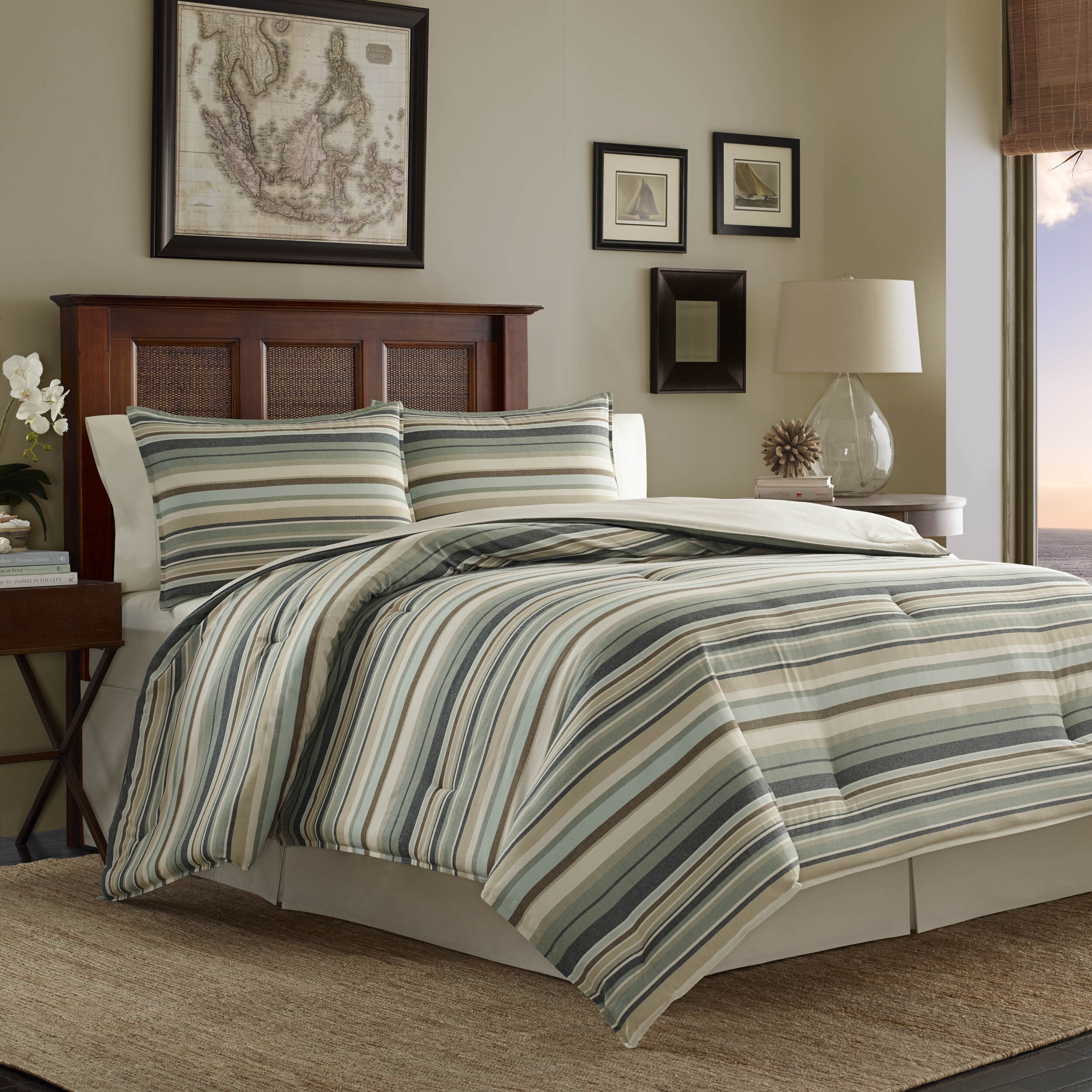 tommy bahama striped bedding