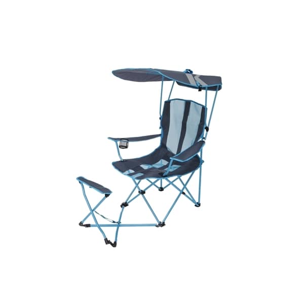Original Canopy Chair Ottoman Blue Grey