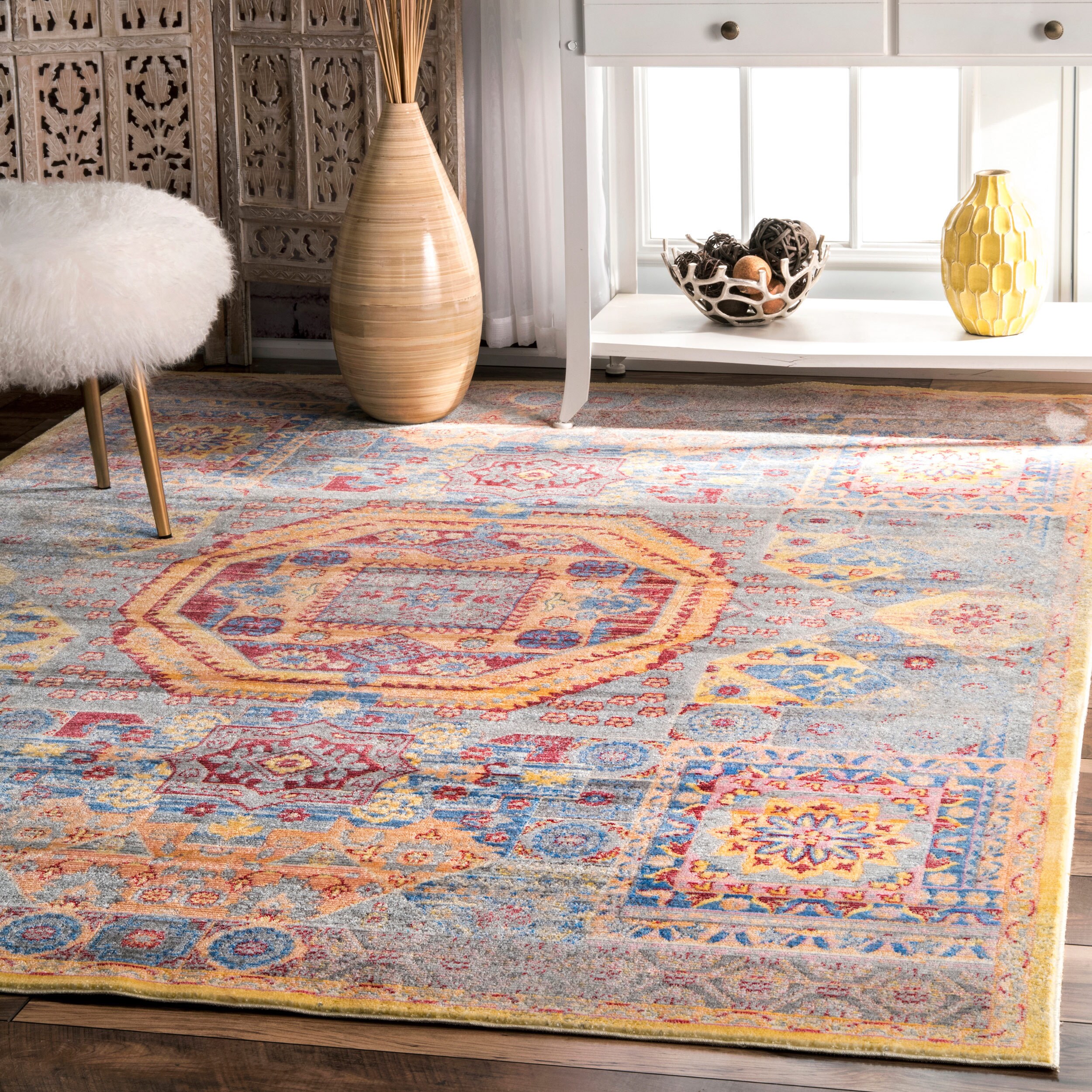 Shop nuLOOM Traditional Persian Mamluk Fancy Medallion Rug 7'10 x 10