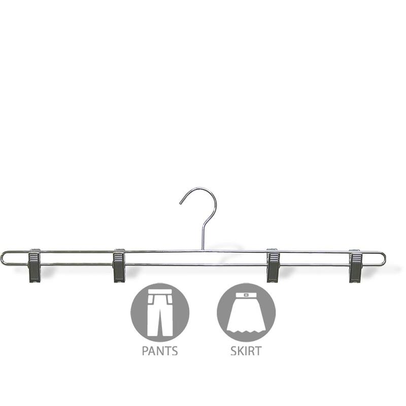 Chrome Bottom Hanger with 4 Adjustable Clips