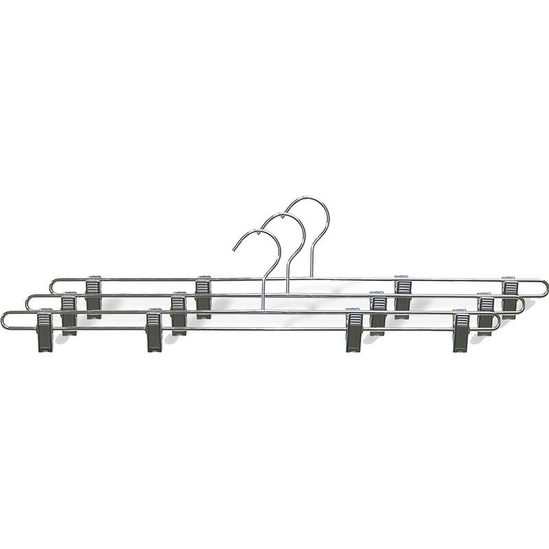 Chrome Bottom Hanger with 4 Adjustable Clips