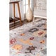 preview thumbnail 3 of 6, Nuloom Grey Handmade Tufted Classic Wool Tassel Area Rug