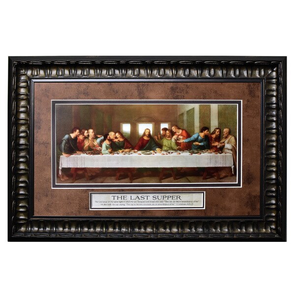 James Lawrence Last Supper Framed Wall Art Free Shipping James Lawrence X27 Last Supper Framed Wall Art