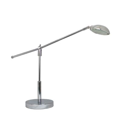 Simple Designs 3W Balance Arm LED Desk Lamp with Swivel Head - Silver