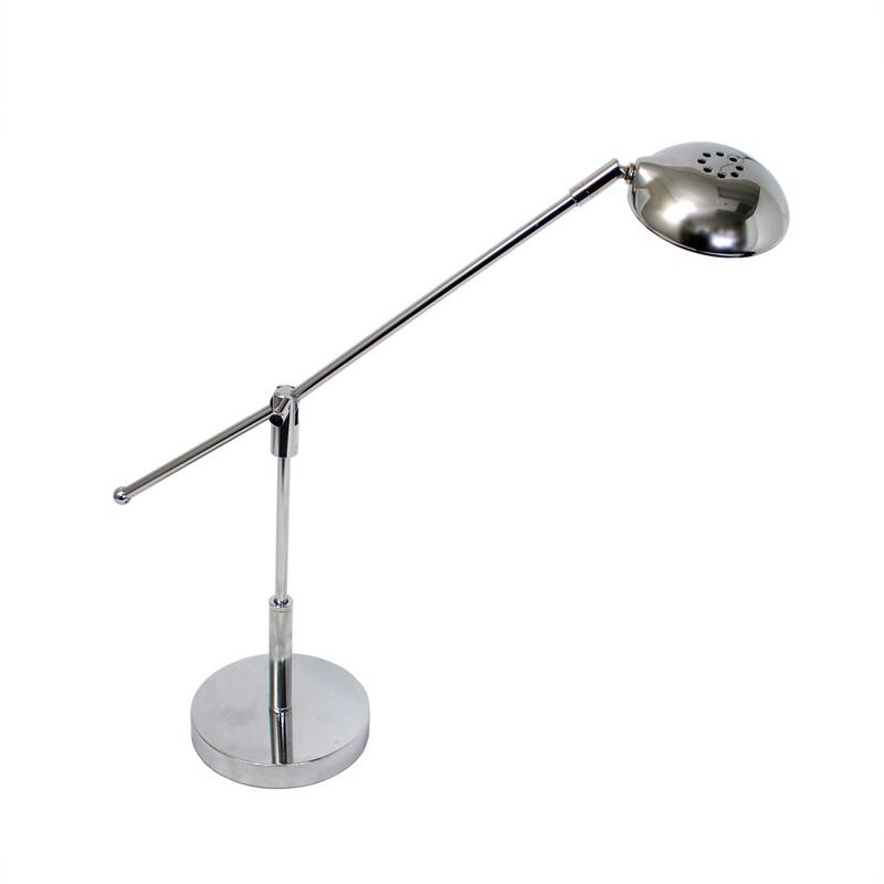 Simple Designs 3W Balance Arm LED Desk Lamp with Swivel Head - Silver