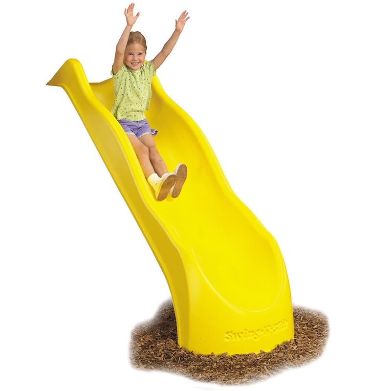 Swing-N-Slide Yellow Speedwave Slide - Mounts to 42" to 48" Platforms - 92" L x 28" W x 14" H