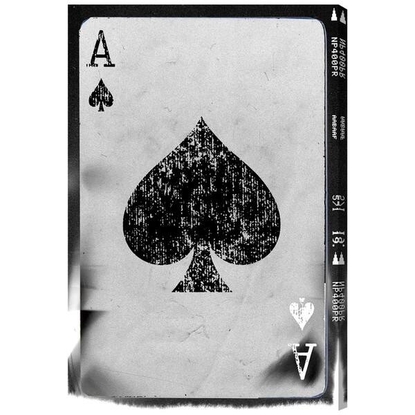 Oliver Gal 'Ace of Spades Reversed' Entertainment Wall Art Canvas